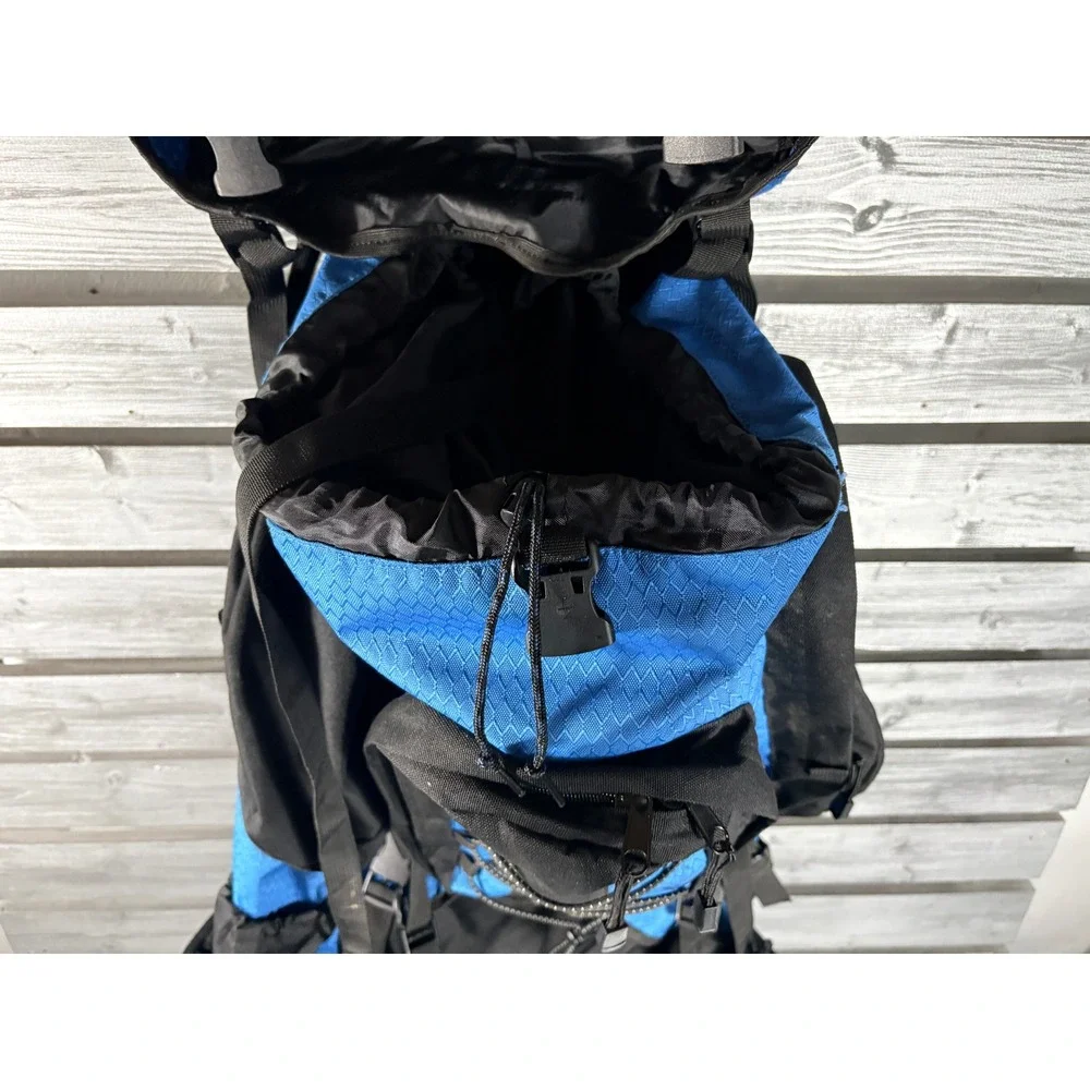 Guide Gear Nomad 100 Internal Frame Backpack Blue Black Hiking Trekking Pack vtg